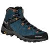 Wanderschuhe Salewa Alp Trainer 2 Mid GTX Denim Fluo Orange