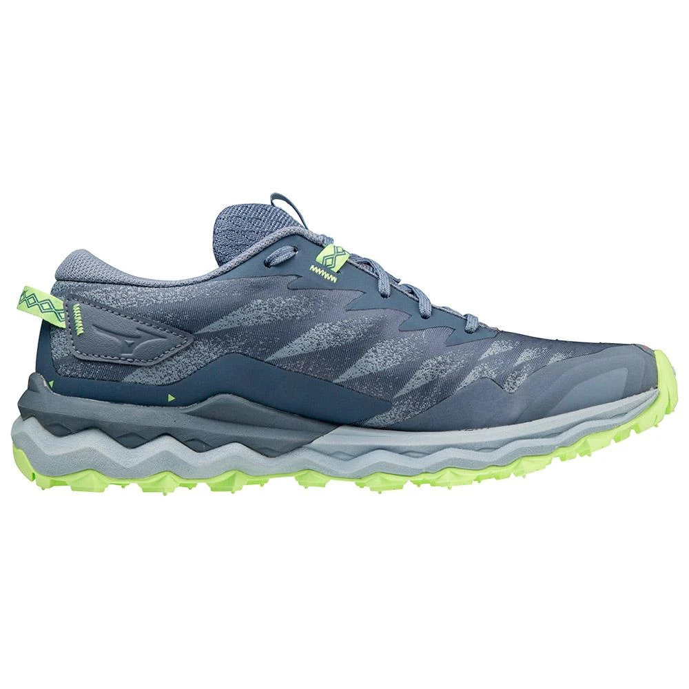 Trailrunning-Schuhe Mizuno Wave Daichi 7 Wmn Vintage Indigo Subdued Blue Neo Lime 4 Trailrunning-Schuhe Mizuno Wave Daichi 7 Wmn Vintage Indigo Subdued Blue Neo Lime – Bild 2