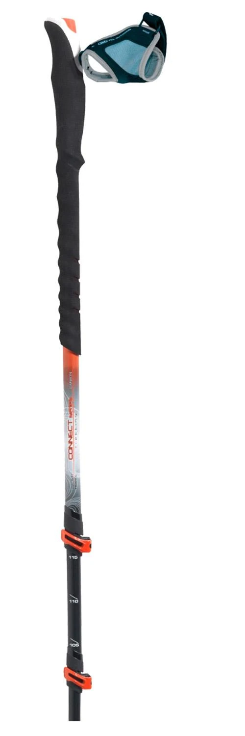 Stöcke TSL Connect Carbon 3 Cross Twist Black Orange 4 Stöcke TSL Connect Carbon 3 Cross Twist Black Orange – Bild 2