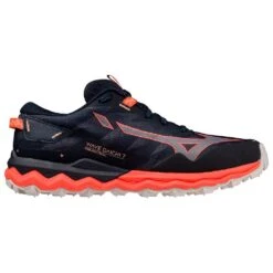 Trailrunning-Schuhe Mizuno Wave Daichi 7 Women Night Sky Quicksilver Hot Coral