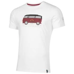 T-Shirt Zum Klettern La Sportiva Van T-Shirt M White Sangria