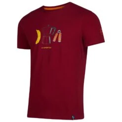 T-Shirt Zum Klettern La Sportiva Breakfast T-Shirt M Sangria