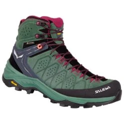 Wanderschuhe Salewa Alp Trainer 2 Mid GTX Wmn Duck Green Rhododendon