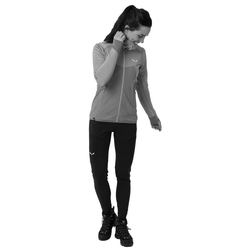 Fleece Salewa Puez Hybrid Polarlite W Full-Zip Hoody Golden Brown Melange 5 Fleece Salewa Puez Hybrid Polarlite W Full-Zip Hoody Golden Brown Melange – Bild 3