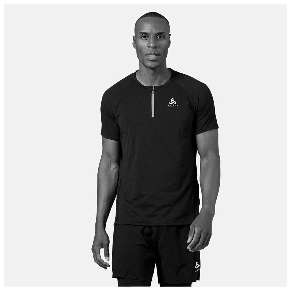 Trail T-Shirt Odlo Axalp Trail T'Shirt S/S 1/2 Zip Firelight 5 Trail T-Shirt Odlo Axalp Trail T'Shirt S/S 1/2 Zip Firelight – Bild 3
