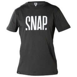 T-Shirt Zum Klettern Snap Men's Logo T-Shirt Light Black