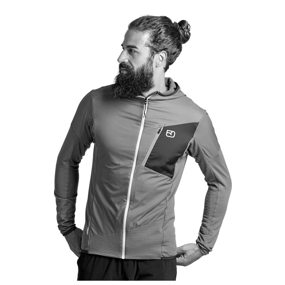 Wanderjacke Ortovox Ladiz Hybrid Jacket M Petrol Blue 4 Wanderjacke Ortovox Ladiz Hybrid Jacket M Petrol Blue – Bild 2