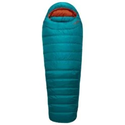 Schlafsack RAB Ascent 500 Wmns Left Marina Blue