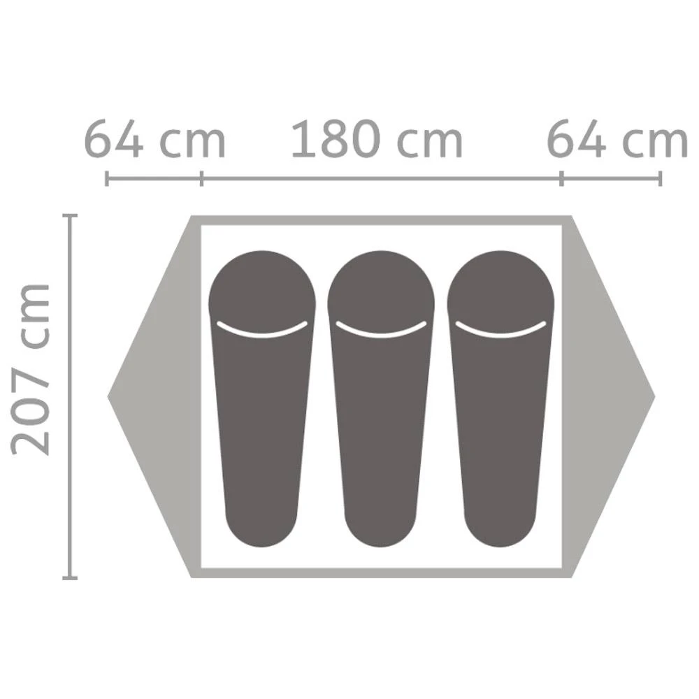 Zelt Salewa Latitude III Cactus Grey 4 Zelt Salewa Latitude III Cactus Grey – Bild 2