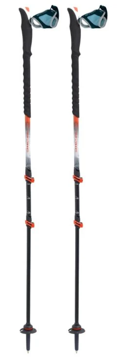 Stöcke TSL Connect Carbon 3 Cross Twist Black Orange
