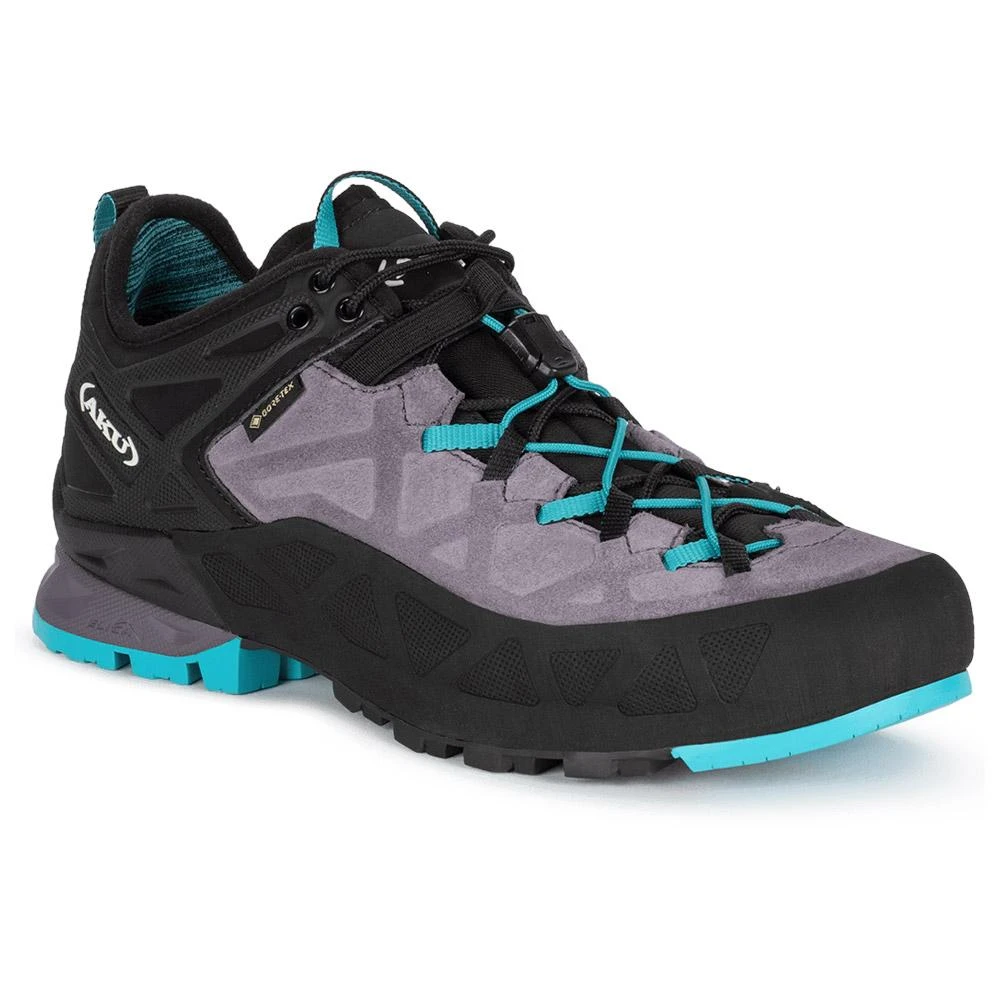 Approachschuhe Aku Rock Dfs Gtx Ws Grey Turquoise 3 Approachschuhe Aku Rock Dfs Gtx Ws Grey Turquoise