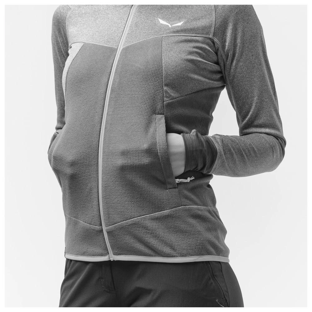 Fleece Salewa Puez Hybrid Polarlite W Full-Zip Hoody Golden Brown Melange 8 Fleece Salewa Puez Hybrid Polarlite W Full-Zip Hoody Golden Brown Melange – Bild 6