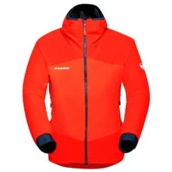 Bergsteigerjacke Mammut Taiss IN Hybrid Hooded Jacket Men Hot Red Marine