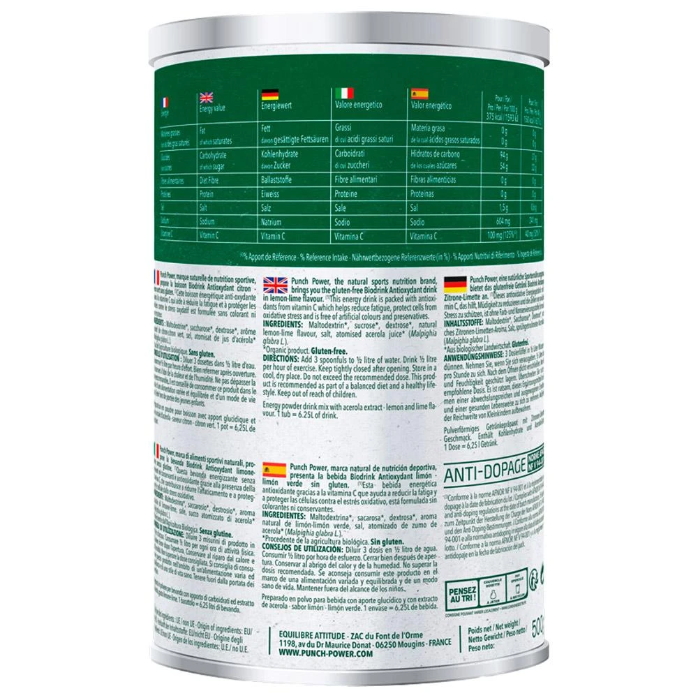 Getränk Punch Power Biodrink Antioxydant 500 G Citron Citron Vert 4 Getränk Punch Power Biodrink Antioxydant 500 G Citron Citron Vert – Bild 2