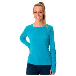 MTB Trikot Vaude Women's Sveit Ls Shirt II Pool -Neueste Camping Verkäufe b4fa60f07e0f82f0ef700fbff12b976dd4256255 E22VAUDVTT2371404 5