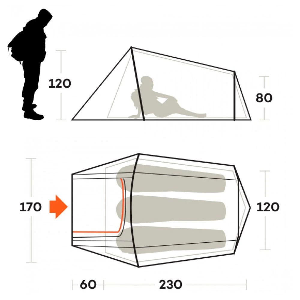 Zelt Ferrino Sling 3 Green 5 Zelt Ferrino Sling 3 Green – Bild 3