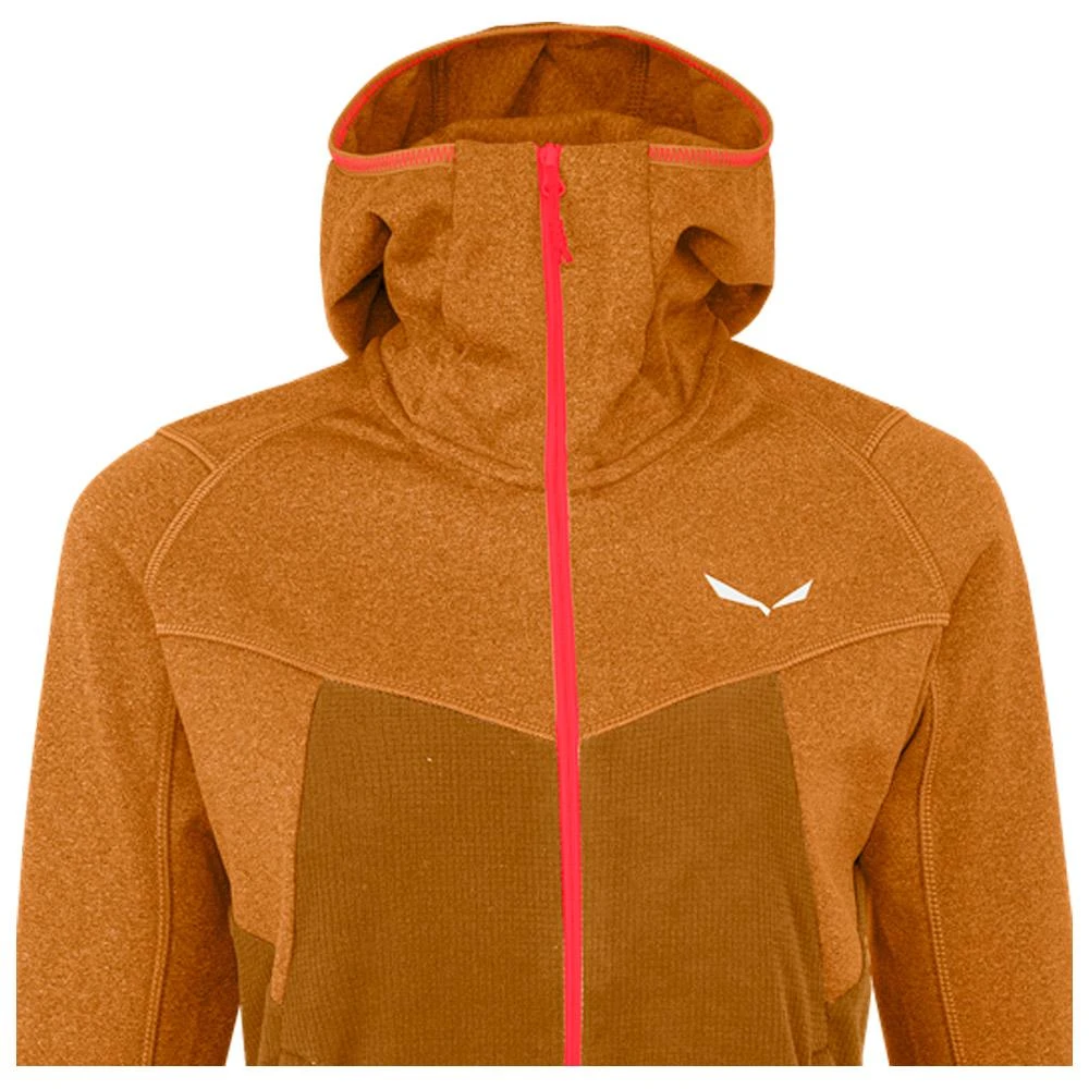 Fleece Salewa Puez Hybrid Polarlite W Full-Zip Hoody Golden Brown Melange 4 Fleece Salewa Puez Hybrid Polarlite W Full-Zip Hoody Golden Brown Melange – Bild 2