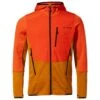 Fleece Vaude Men's Monviso Hooded Grid Fleece Jacket Glowing Red