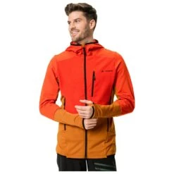 Fleece Vaude Men's Monviso Hooded Grid Fleece Jacket Glowing Red -Neueste Camping Verkäufe bda059976b770a1eb0505c2eb1d36c7b120e50aa H23VAUDTTH2252526 4