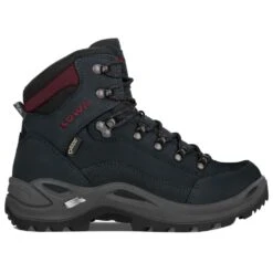 Wanderschuhe Lowa Renegade Gtx Mid Ws Black Burgundy