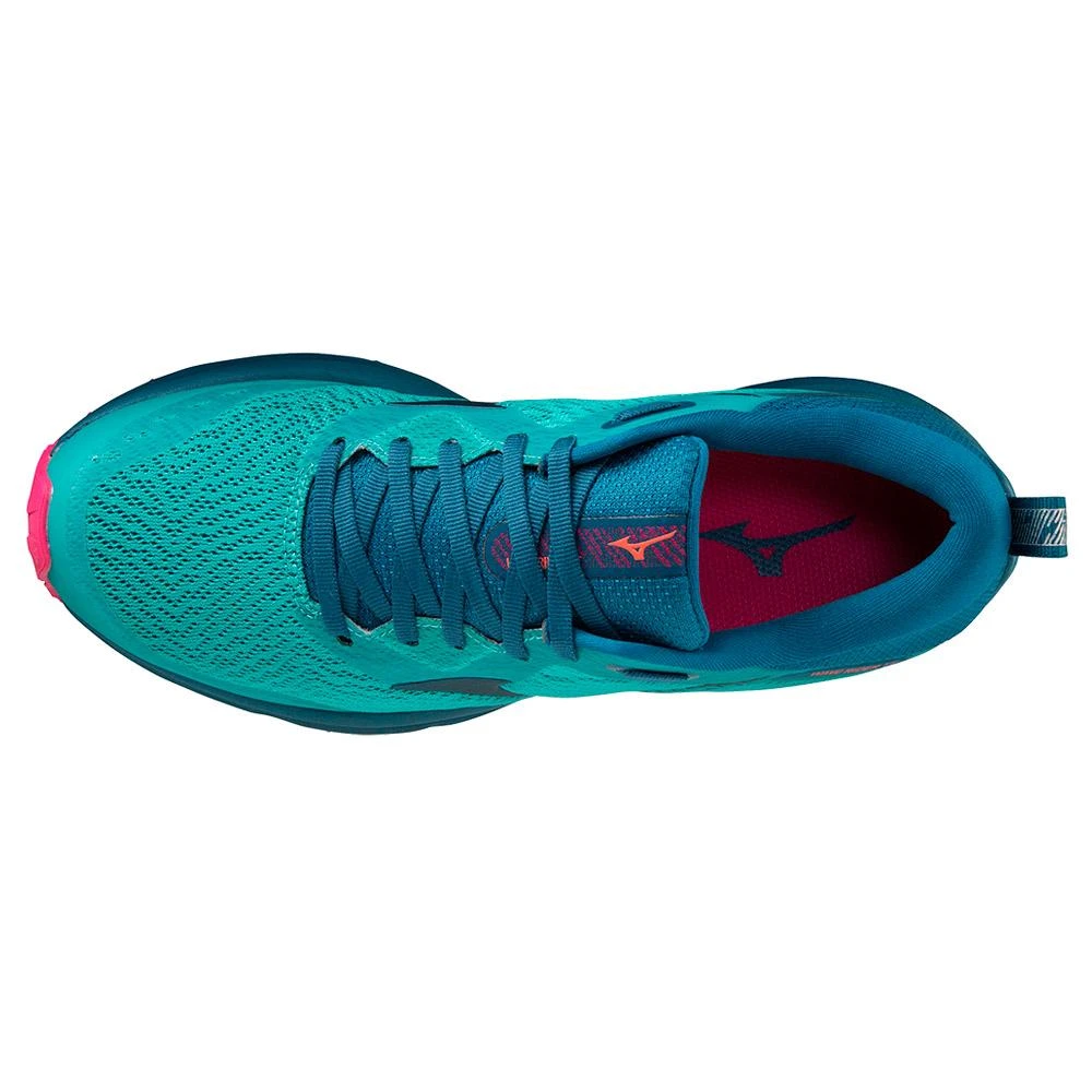 Trailrunning-Schuhe Mizuno Wave Rider TT Wmn Lagoon Maroccan Blue Pink Peacock 6 Trailrunning-Schuhe Mizuno Wave Rider TT Wmn Lagoon Maroccan Blue Pink Peacock – Bild 4