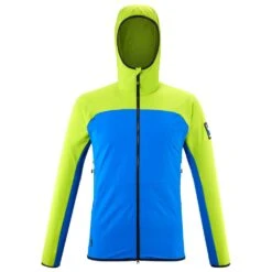Bergsteigerjacke Millet Trilogy Cordura Hoodie Sky Diver Acid Green