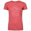 Wander-T-Shirt Ortovox 150 Cool Mtn Protector Tshirt W Wild Rose