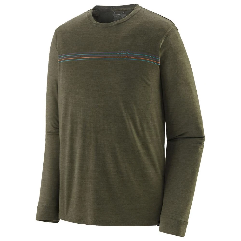 Wander-T-Shirt Patagonia M's Long-Sleeved Capilene Cool Merino Graphic Shirt Fader Basin Green 3 Wander-T-Shirt Patagonia M's Long-Sleeved Capilene Cool Merino Graphic Shirt Fader Basin Green