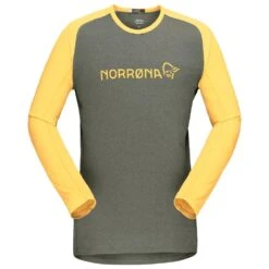 MTB Trikot Norrona Fjørå Equaliser Lightweight LS Olive Night Lemon Chrome