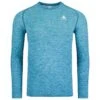 Trail T-Shirt Odlo Essential Seamless T-Shirt Crew Neck LS Saxony Blue Melange