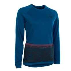 MTB Trikot Ion Seek Womens Tee LS 2020 - Ocean Blue