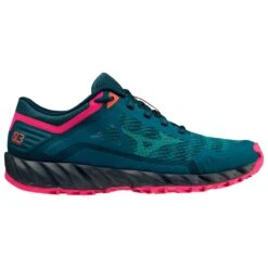 Trailrunning-Schuhe Mizuno Wave Ibuki 3 Wmn Gulf Coast Lagoon Pink Peacock