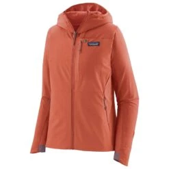Fleece Patagonia W R1 CrossStrata Hoody Quartz Coral