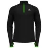 Trail T-Shirt Odlo X-Alp Ceramiwarm Mid Layer 1/2 Zip Black Lounge Lizard