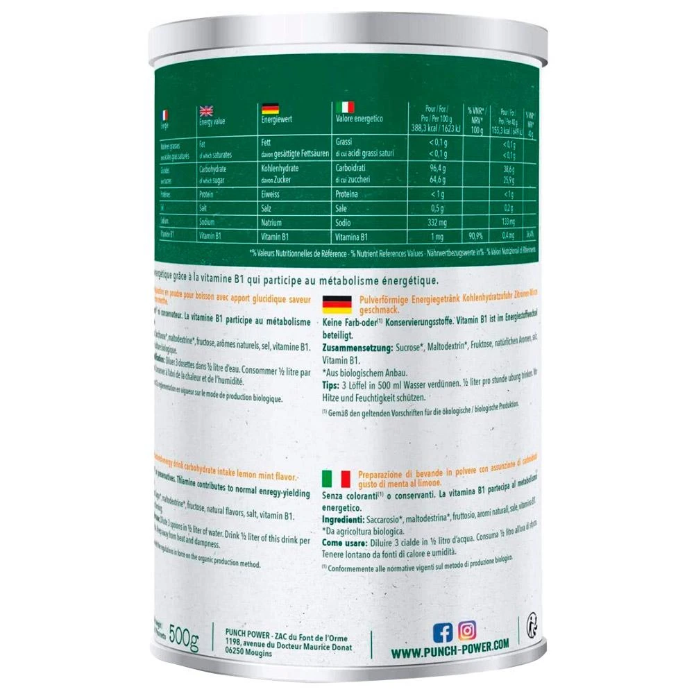 Getränk Punch Power Biodrink 500 G Citron Menthe 4 Getränk Punch Power Biodrink 500 G Citron Menthe – Bild 2