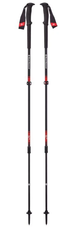 Stöcke Black Diamond Trail Pro Trekking Poles 105-140 Cm Fire Red